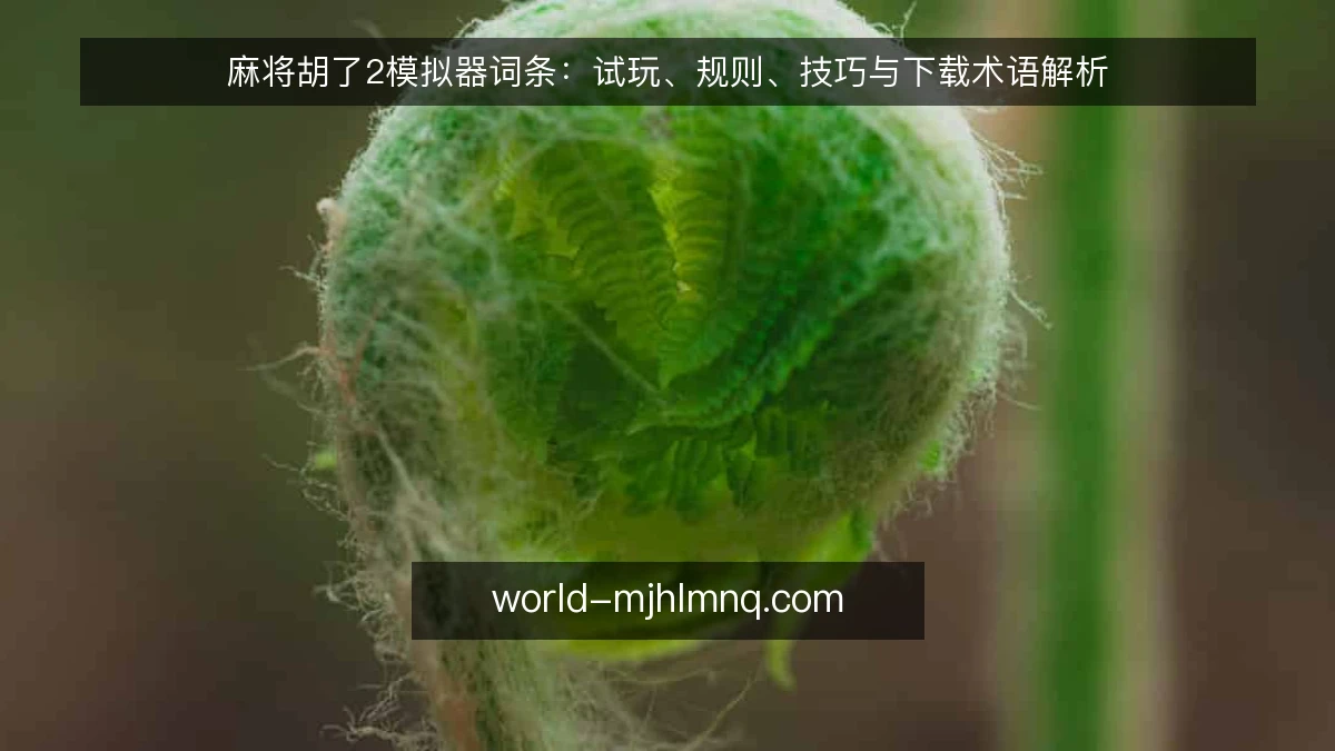 麻将胡了2模拟器词条:试玩、规则、技巧与下载术语解析